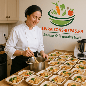 une cuisnière en train de faire à mangé